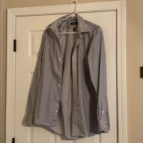 Chaps White & Navy square button down - Picture 1 of 1